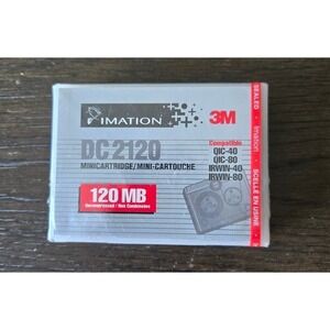 New Imation 3M DC 2120 Mini Data Cartridge 120MB QIC-80 Sealed Tape Backup